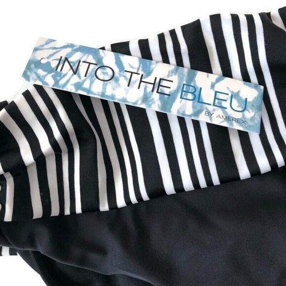 Into the Bleu by Amerex Womens Hipster Bikini Bottom Size 12 Black  Waist - Picture 4 of 4